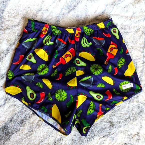 🌶 Men's Thigh huggers Swim Shorts, EUC size XXL, Taco Tuesday 🌮 - Picture 1 of 5